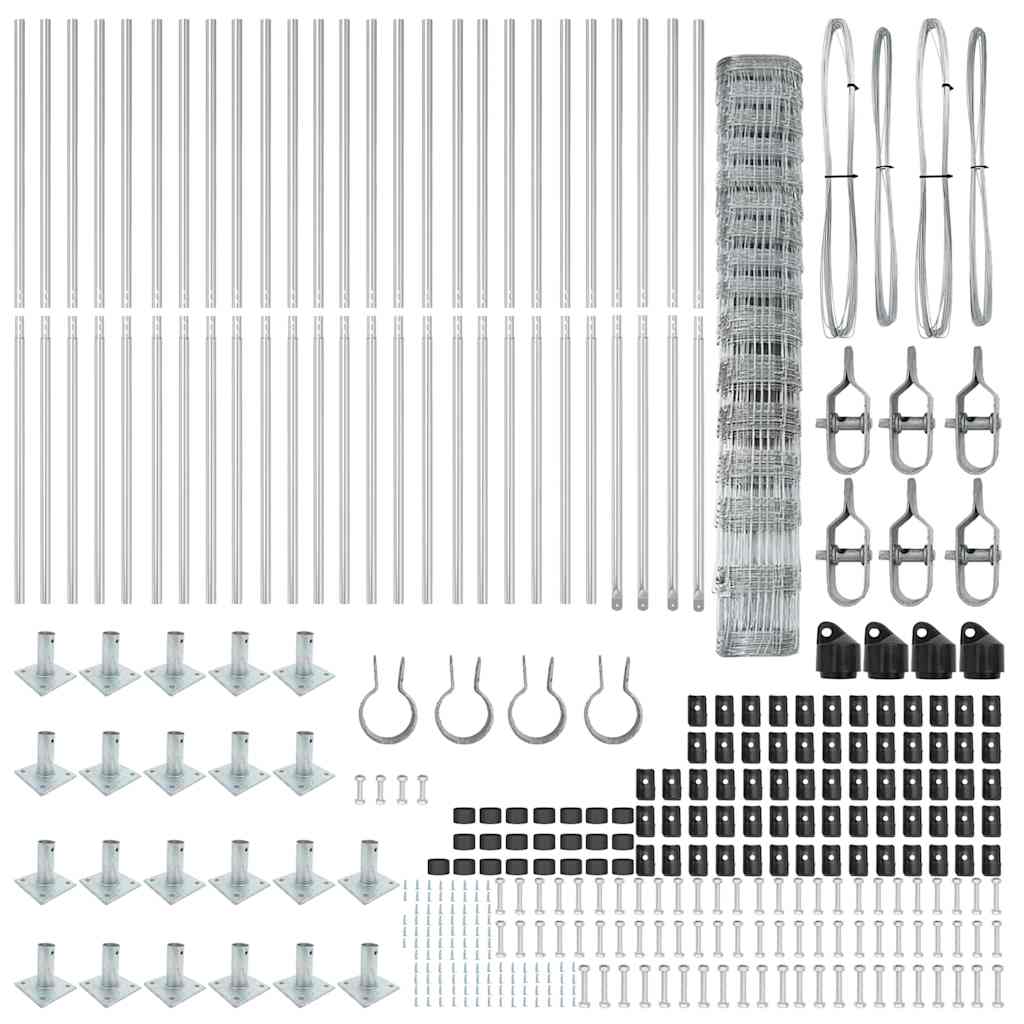 vidaXL Φράχτης 1.2x50 μ γαλβανισμένο χάλυβα