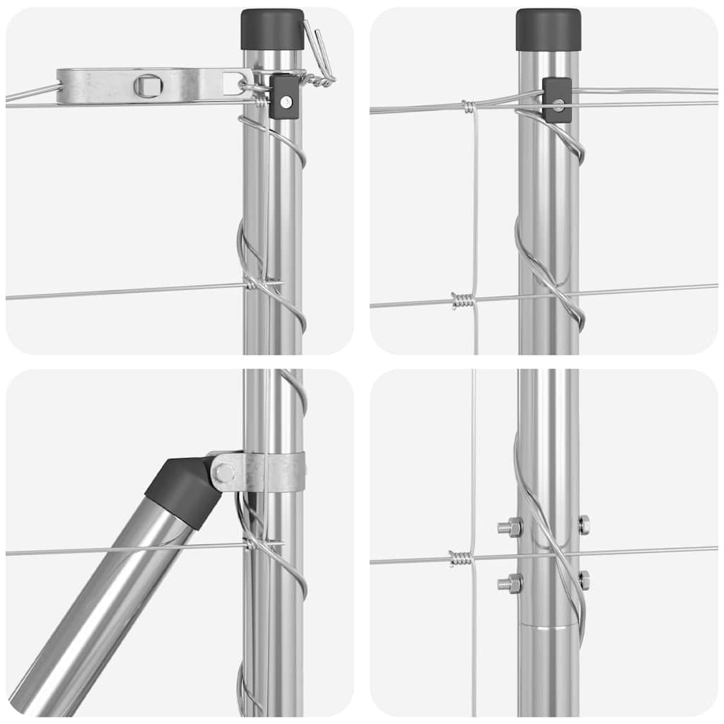 vidaXL Field Fence 1.4x50 μ Γαλβανισμένο Ατσάλι