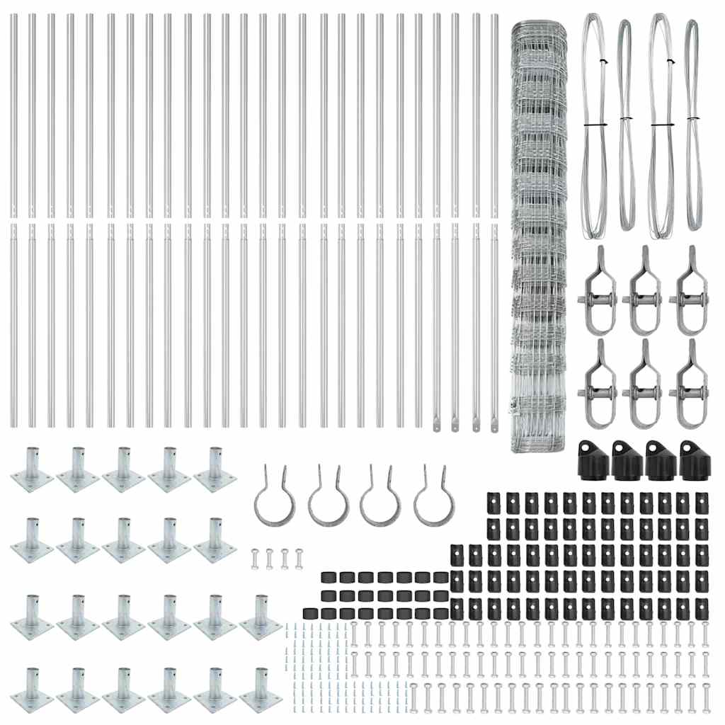 Φράκτης Αγρού vidaXL 1.4x50 μ Γαλβανισμένος Χάλυβας