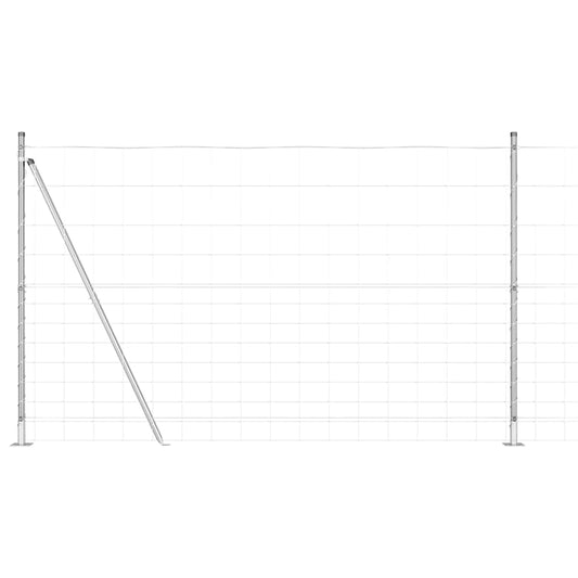 vidaXL Περίφραξη Αγρού 1.5x50 μ Γαλβανισμένος Χάλυβας