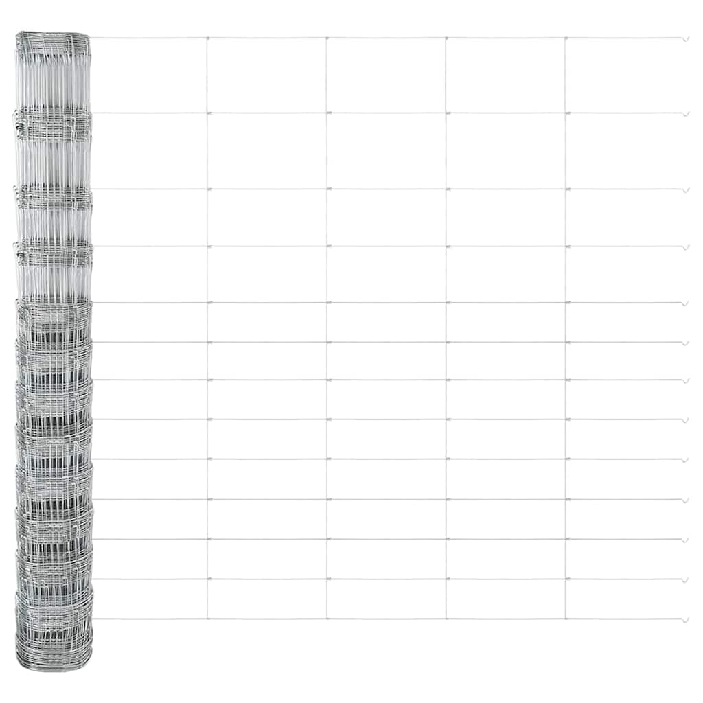 vidaXL Φράχτης Πεδίου 1.5x50 μ Γαλβανισμένο Ατσάλι
