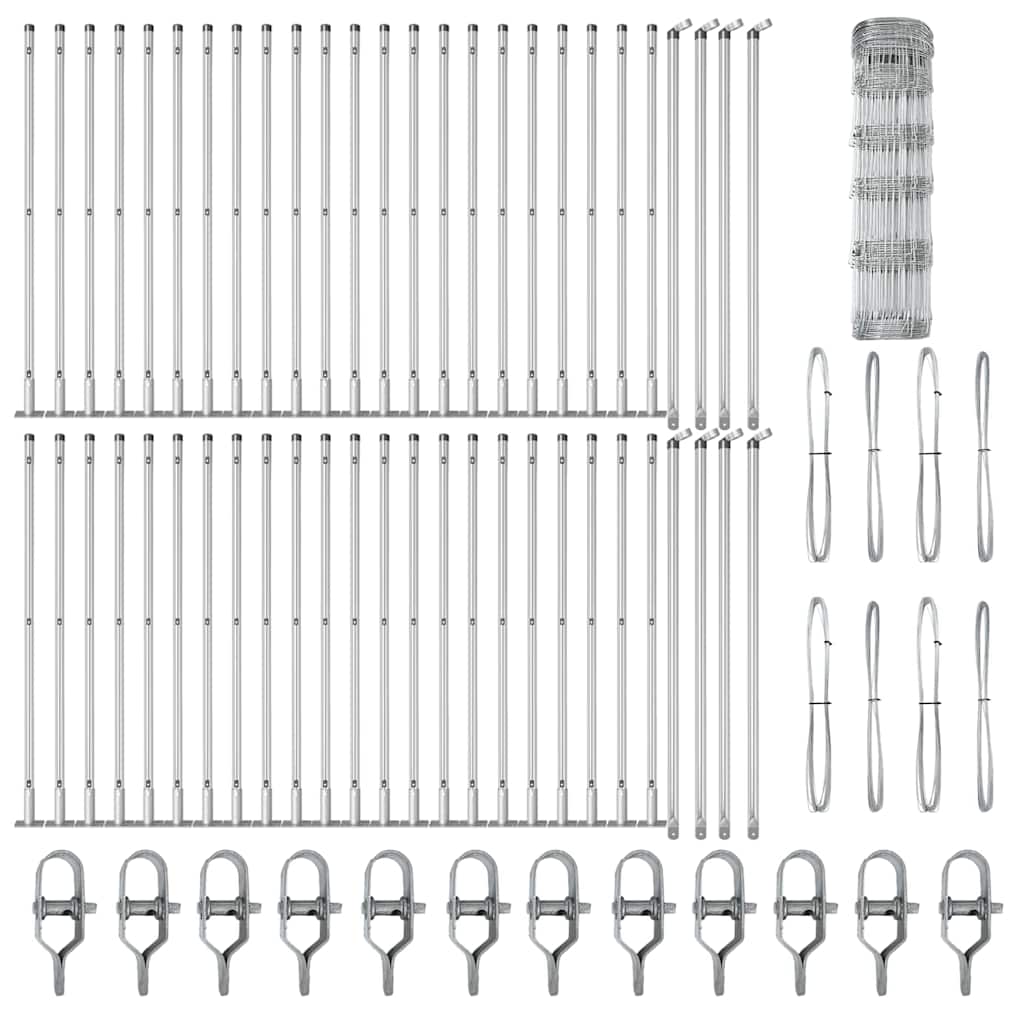 vidaXL Φράχτης 0.8x100 μ Γαλβανισμένο Ατσάλι