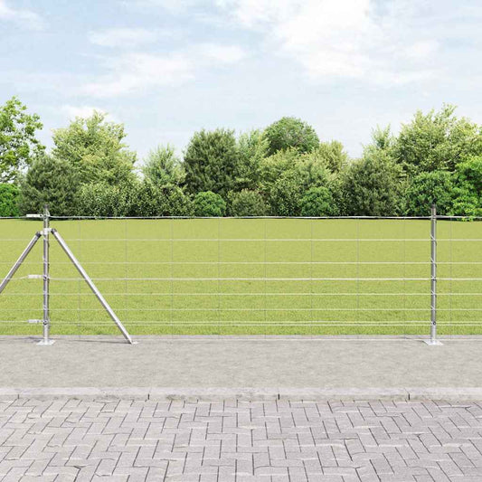 vidaXL Field Fence 0.8x100 μ Γαλβανισμένος χάλυβας