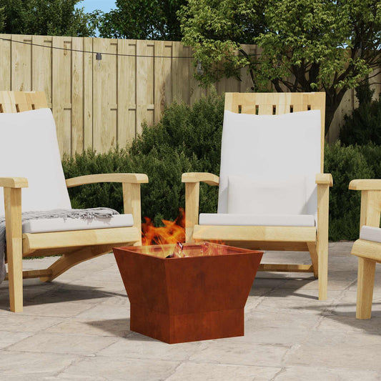 vidaXL Φωτιά Καφέ 40 x 40 x 35 cm Ατσάλι Σκληρυθέν στον Αέρα