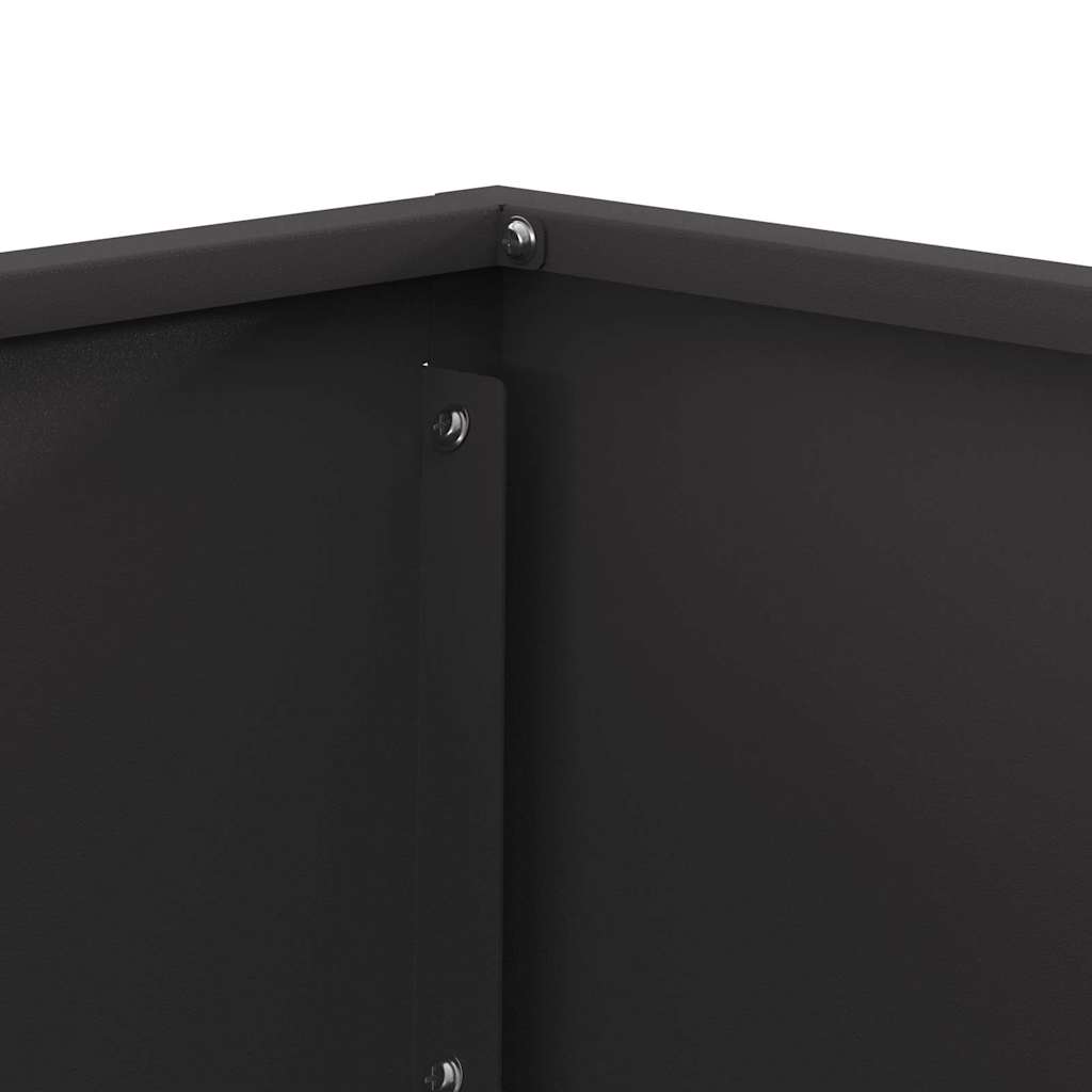 vidaXL Φωτιά Μαύρο 60 x 60 x 35 cm Ατσάλι