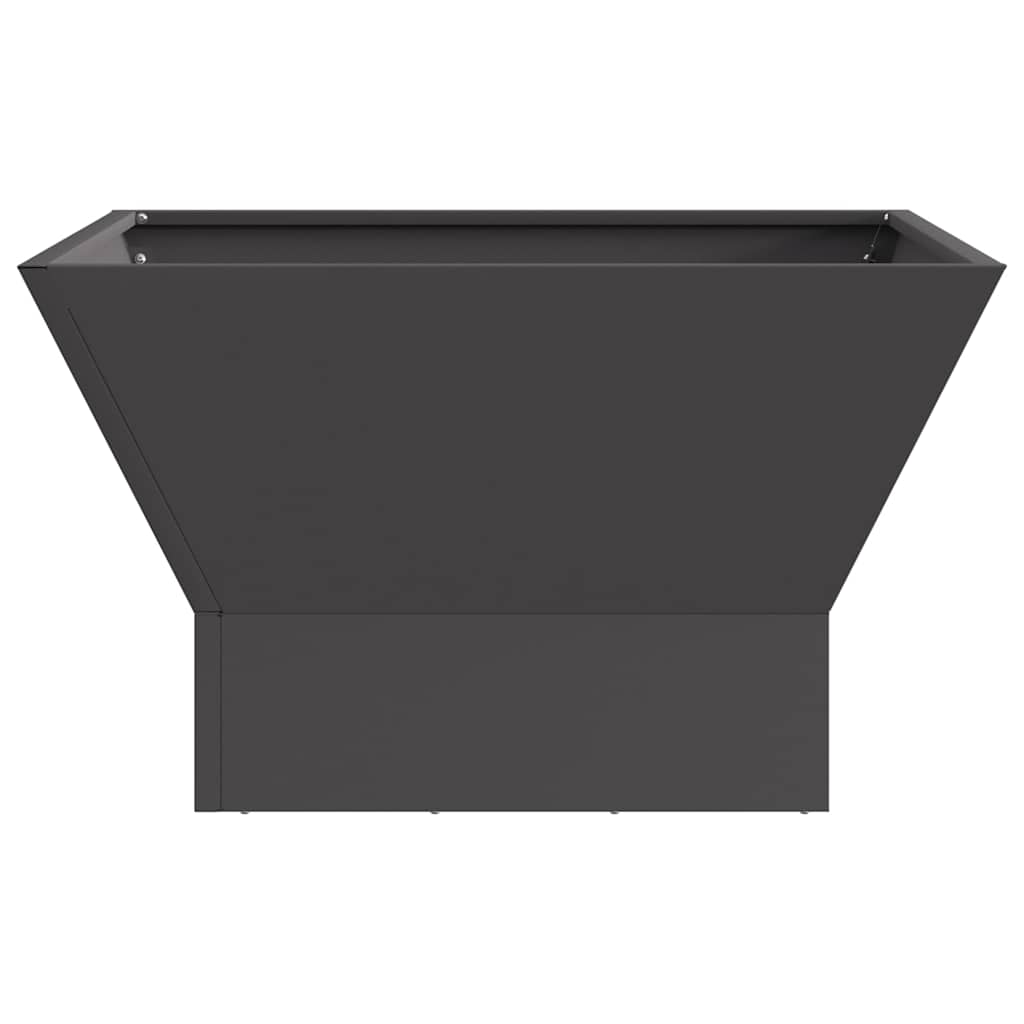 vidaXL Φωτιά Μαύρο 60 x 60 x 35 cm Ατσάλι