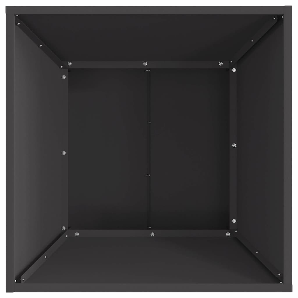 vidaXL Φωτιά Μαύρο 60 x 60 x 35 cm Ατσάλι