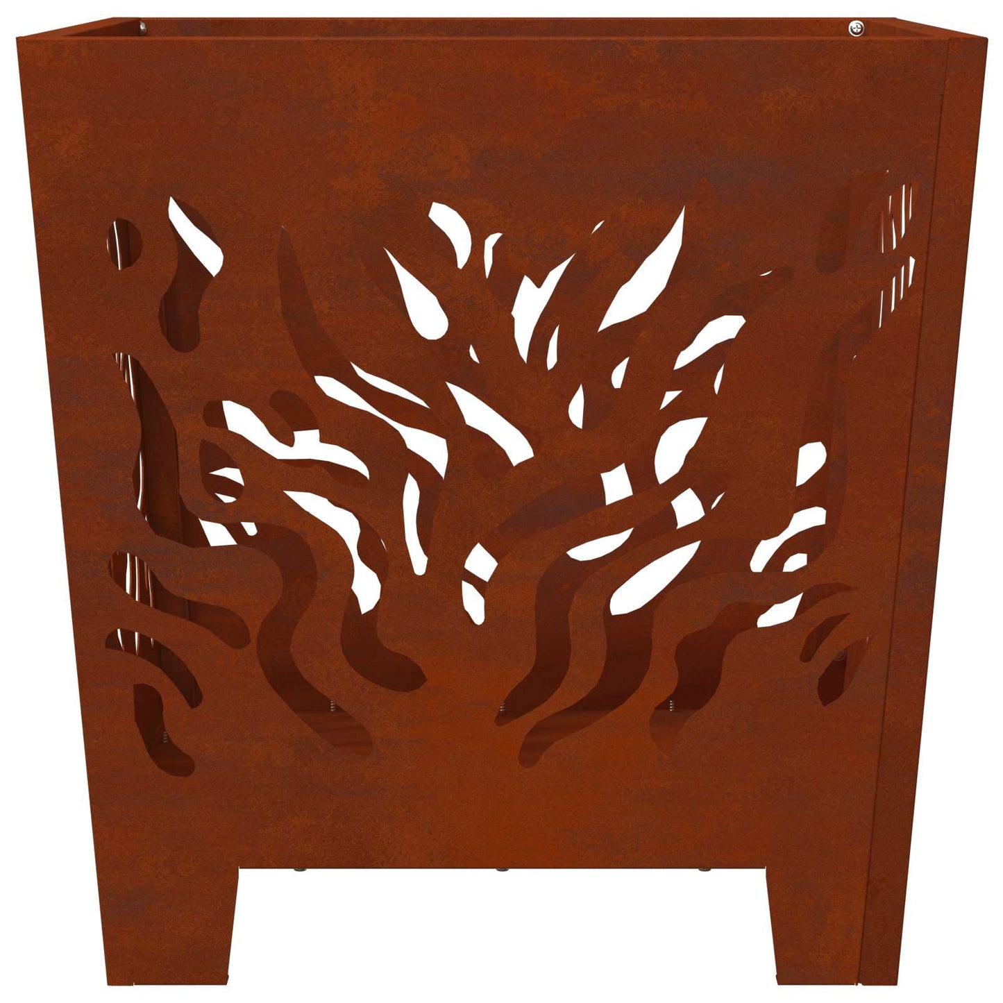 vidaXL Φωτιά Καφέ 40 x 40 x 40 cm Ατσάλι