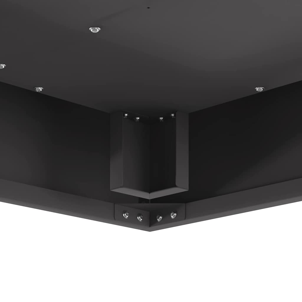 vidaXL Φωτιά Μαύρο 60 x 60 x 30 cm Ατσάλι