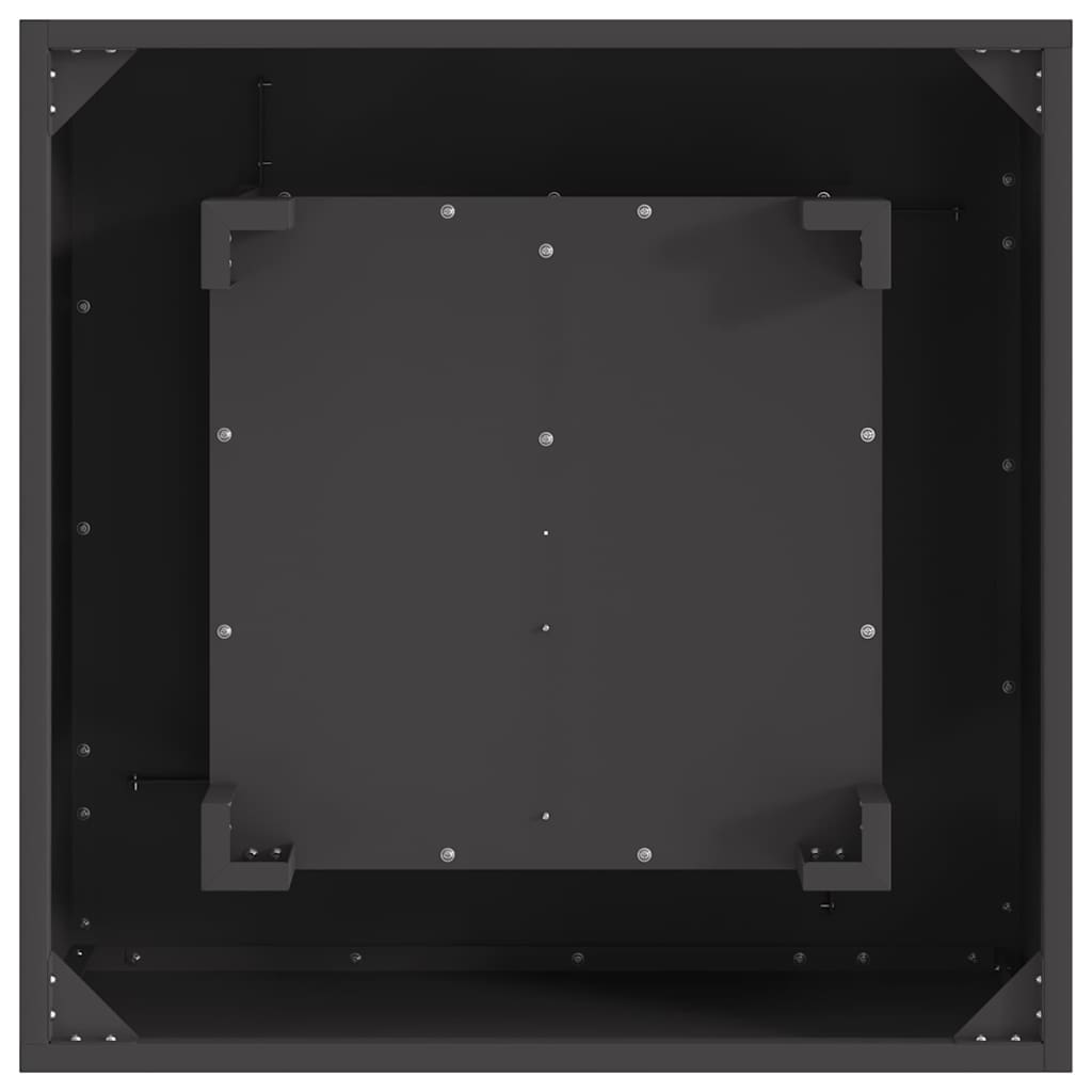 vidaXL Φωτιά Μαύρο 60 x 60 x 30 cm Ατσάλι
