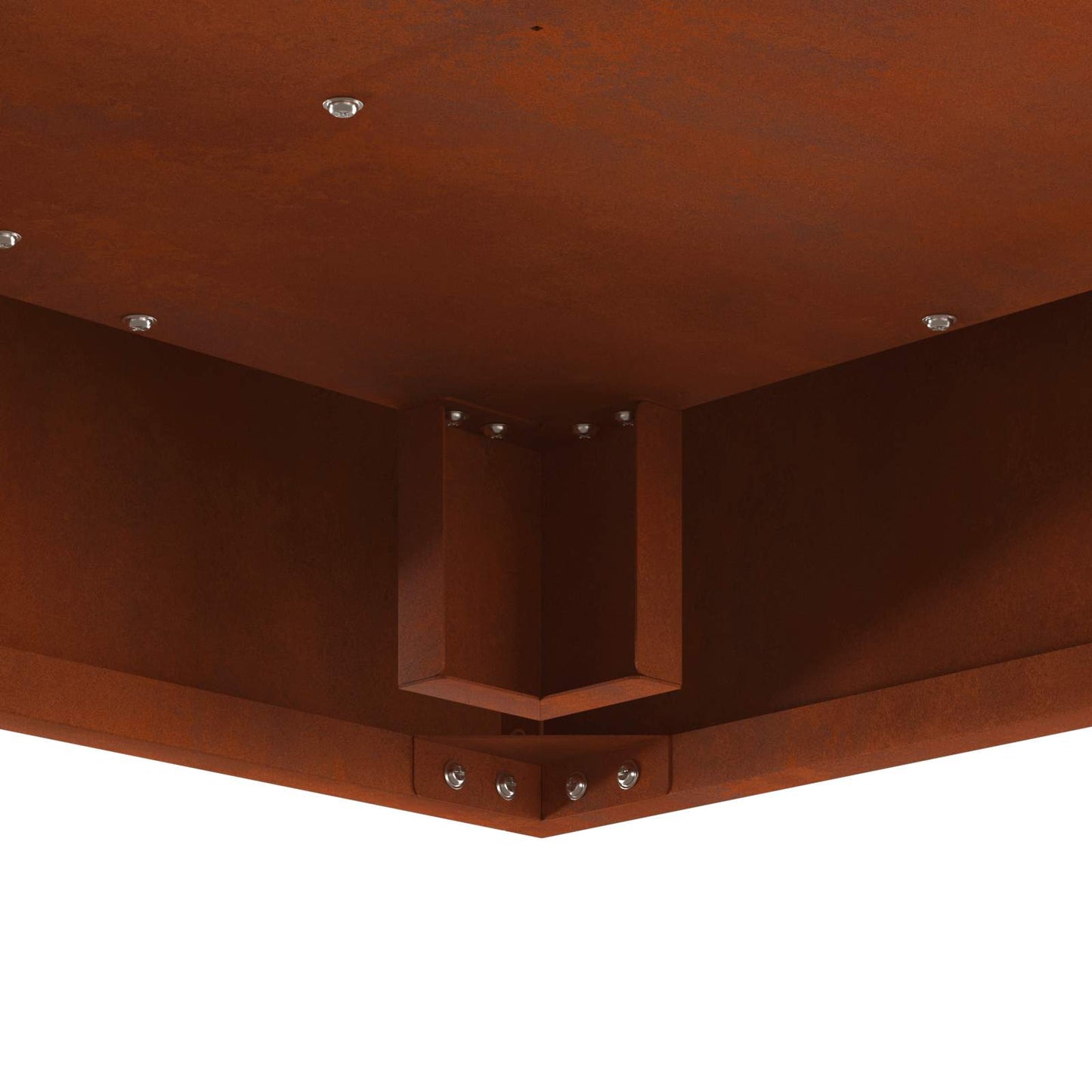 vidaXL Φωτιά Καφέ 80 x 80 x 40 cm Ατσάλι Σκληρυθέν στον Αέρα