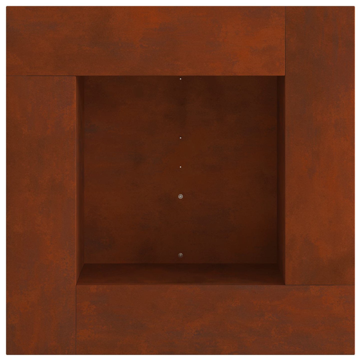 vidaXL Φωτιά Καφέ 80 x 80 x 40 cm Ατσάλι Σκληρυθέν στον Αέρα