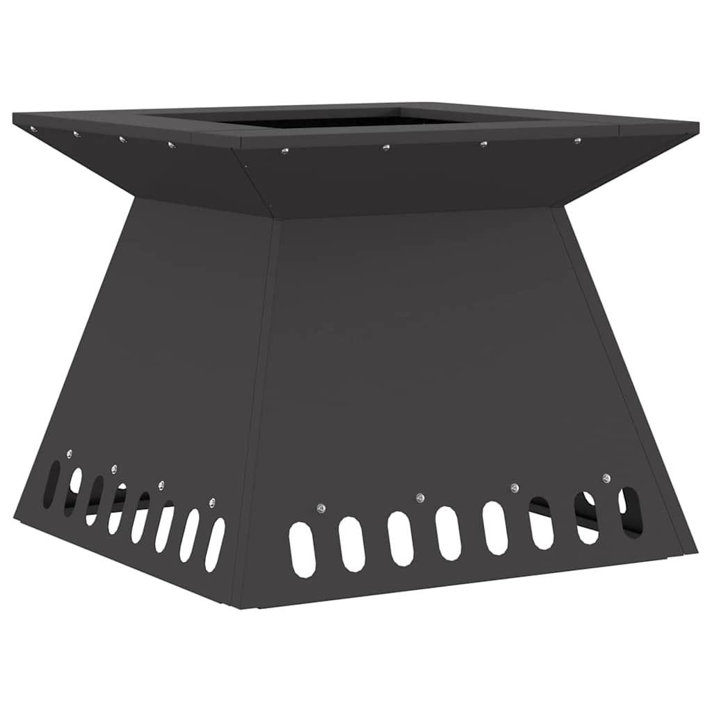 vidaXL Φωτιά Μαύρο 48 x 48 x 40 εκ Ατσάλι