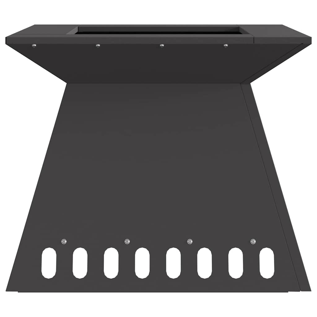 vidaXL Φωτιά Μαύρο 48 x 48 x 40 εκ Ατσάλι