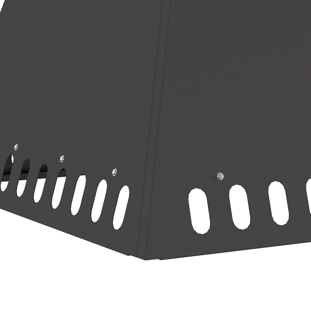 vidaXL Φωτιά Μαύρο 60 x 60 x 50 εκ Ατσάλι