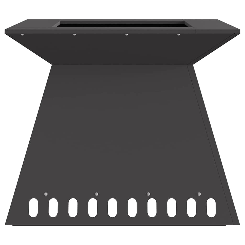 vidaXL Φωτιά Μαύρο 60 x 60 x 50 εκ Ατσάλι