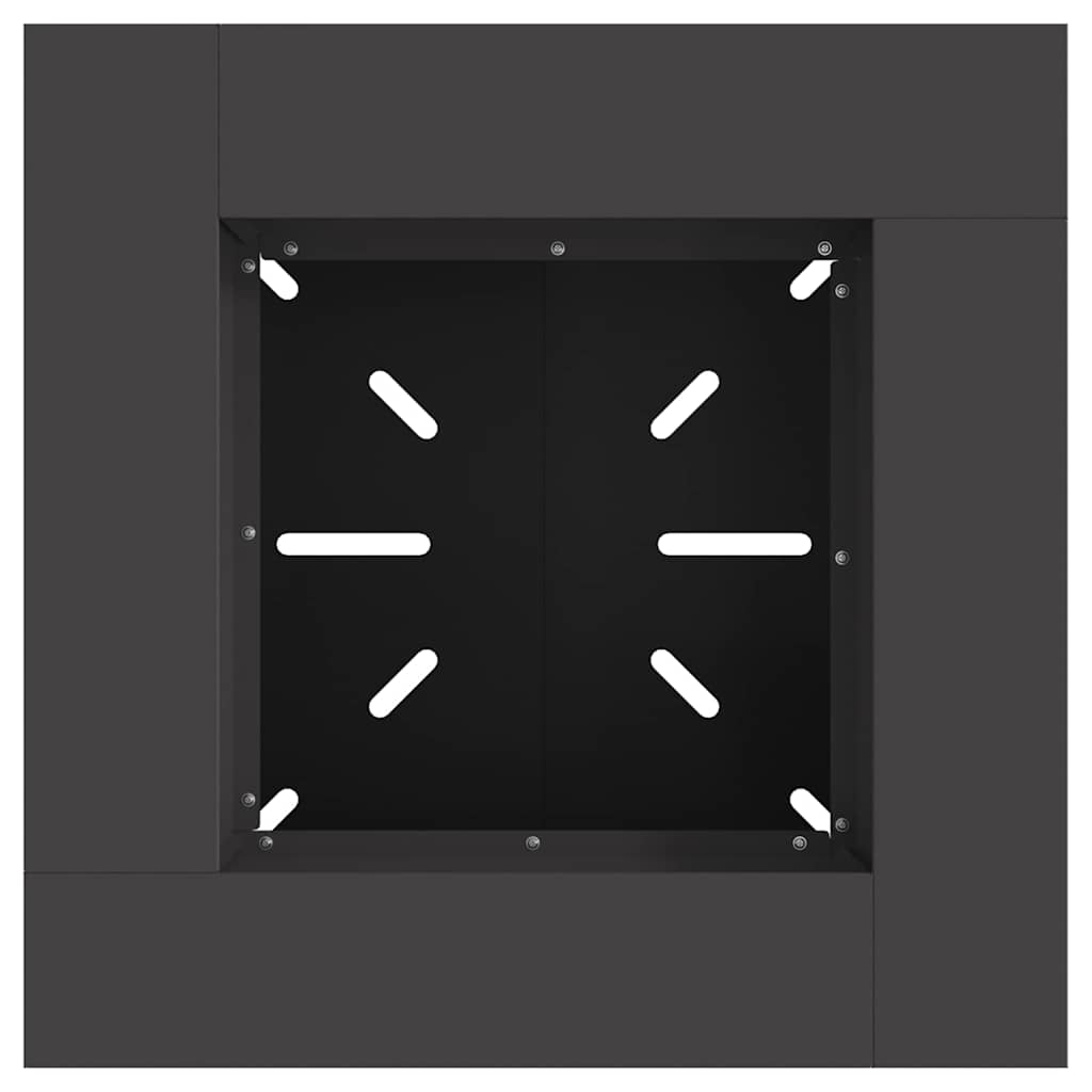 vidaXL Φωτιά Μαύρο 60 x 60 x 50 εκ Ατσάλι