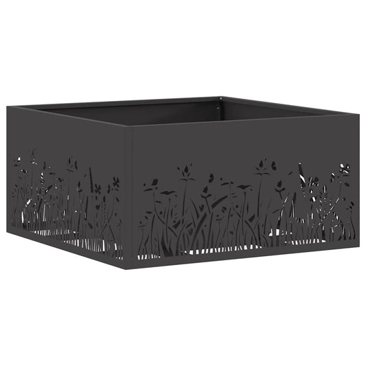 vidaXL Φωτιά Μαύρο 60 x 60 x 30 cm Ατσάλι