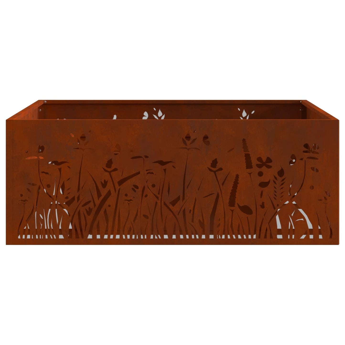 vidaXL Φωτιά Καφέ 80 x 80 x 30 cm Ατσάλι Σκληρυθέν στον Αέρα