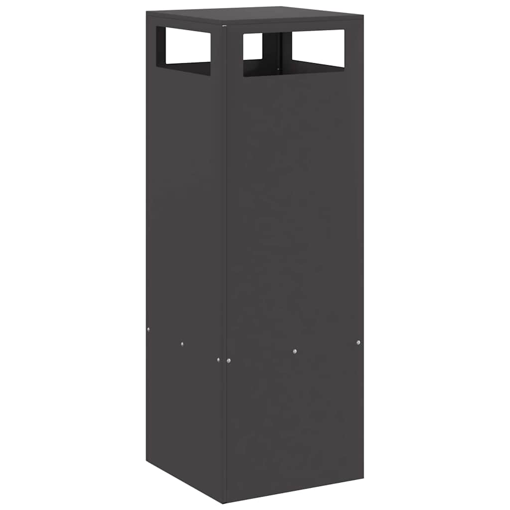 vidaXL Φωτιά Μαύρο 35 x 35 x 100 εκ Ατσάλι