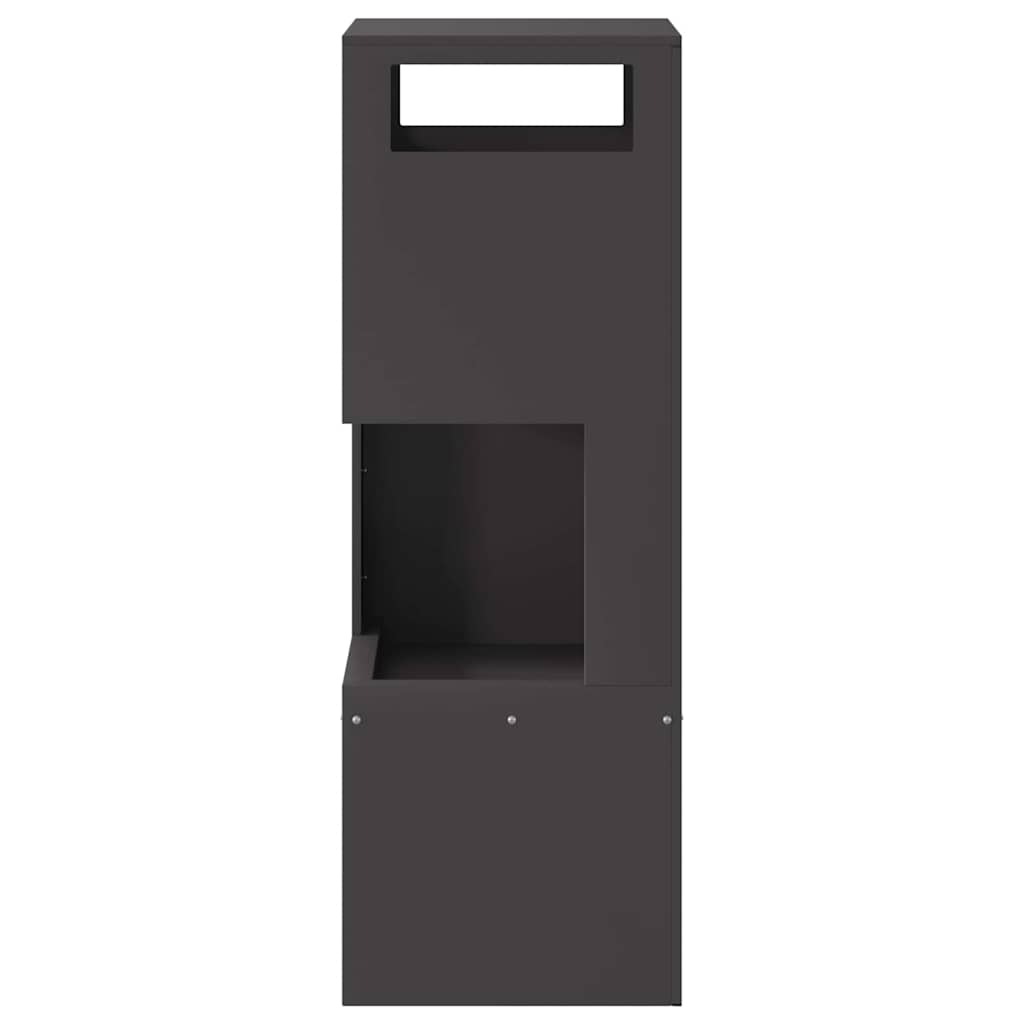 vidaXL Φωτιά Μαύρο 35 x 35 x 100 εκ Ατσάλι