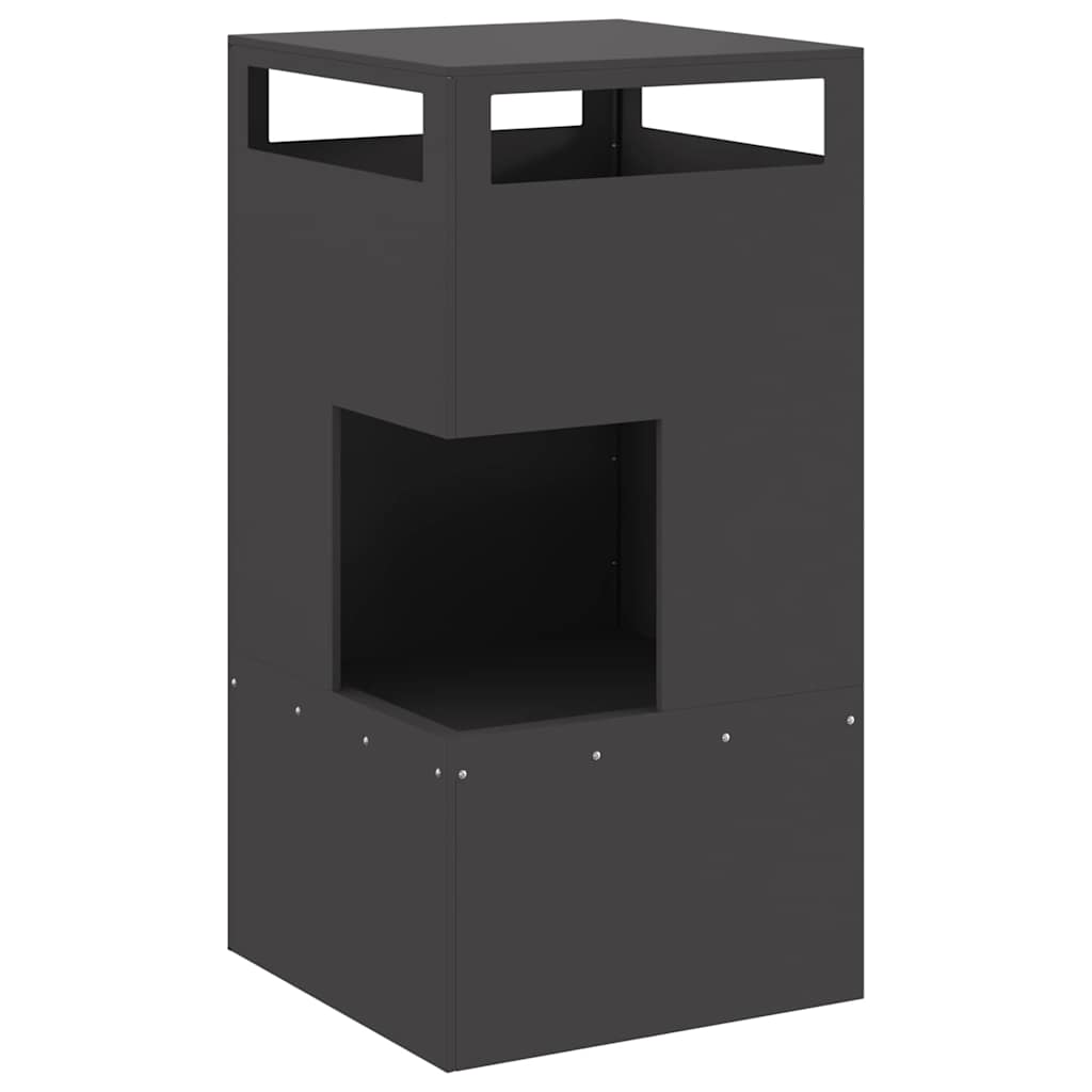 vidaXL Φωτιά Μαύρο 50 x 50 x 100 cm Ατσάλι