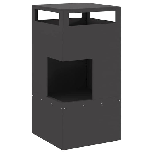 vidaXL Φωτιά Μαύρο 50 x 50 x 100 cm Ατσάλι