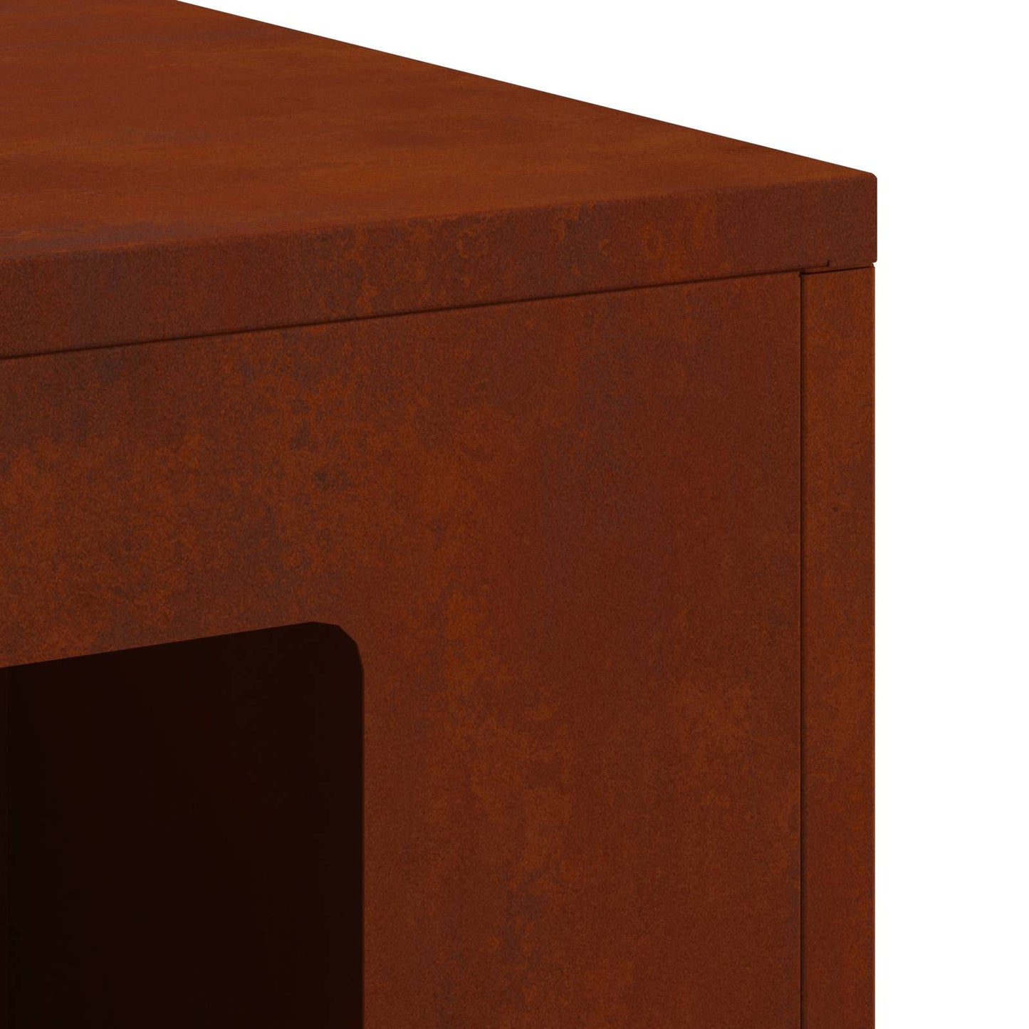 vidaXL Φωτιά Καφέ 60 x 40 x 96 εκ. Ατσάλι Σκληρυθέν στον Αέρα