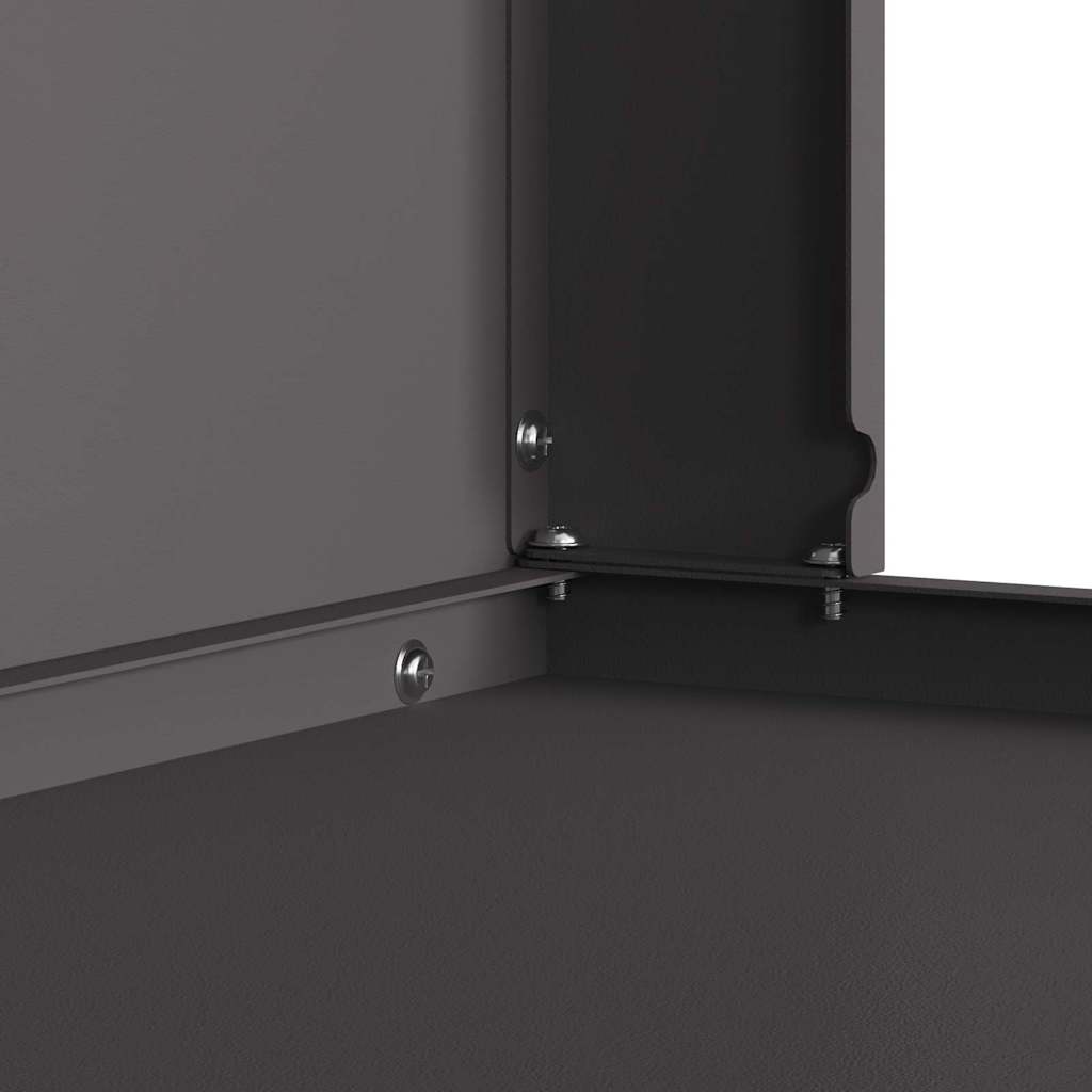 vidaXL Φωτιά Μαύρο 80 x 50 x 96 εκ. Ψυχρής έλασης χάλυβας