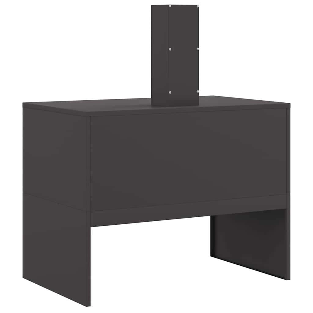 vidaXL Φωτιά Μαύρο 80 x 50 x 96 εκ. Ψυχρής έλασης χάλυβας