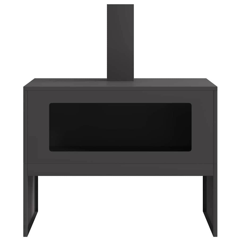 vidaXL Φωτιά Μαύρο 80 x 50 x 96 εκ. Ψυχρής έλασης χάλυβας