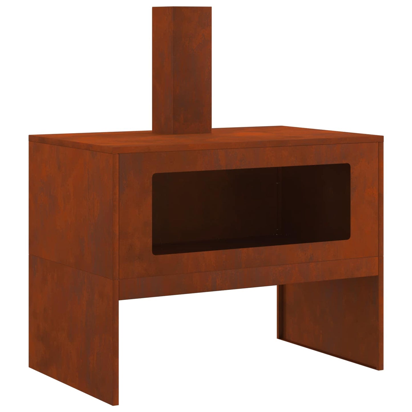 vidaXL Φωτιά Σκ rusty 80 x 50 x 96 εκ. Ατσάλι Σκληρυθέν στον Αέρα