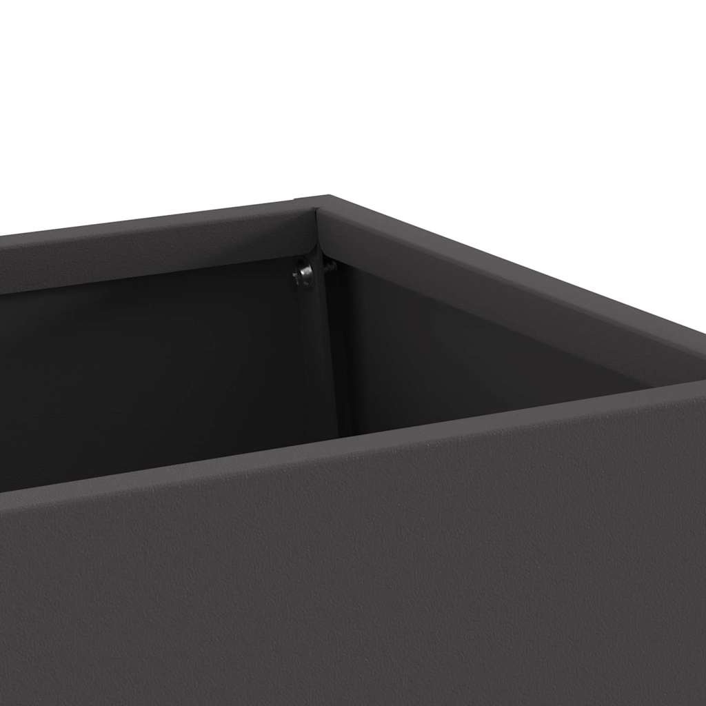 vidaXL Φωτιά Μαύρο 60 x 35 x 100 εκ. Ατσάλι