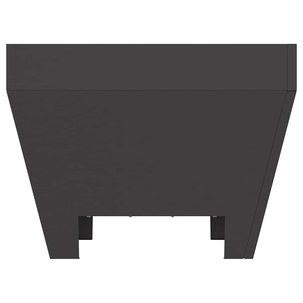 vidaXL Φωτιά Μαύρο 50 x 50 x 38 εκ. Ατσάλι