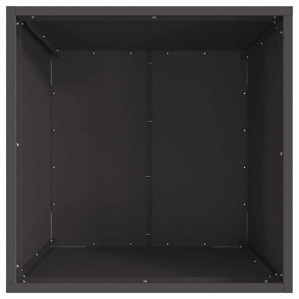 vidaXL Φωτιά Μαύρο 50 x 50 x 38 εκ. Ατσάλι