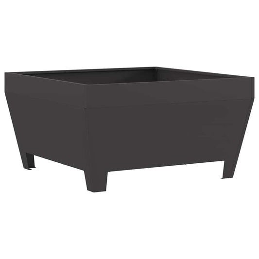 vidaXL Φωτιά Μαύρο 80 x 80 x 43 εκ. Ατσάλι