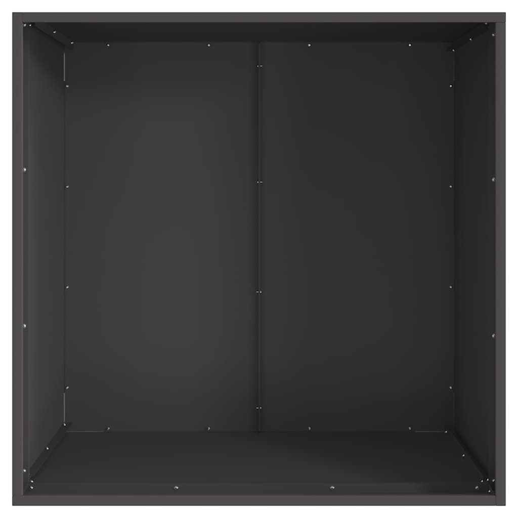 vidaXL Φωτιά Μαύρο 80 x 80 x 43 εκ. Ατσάλι