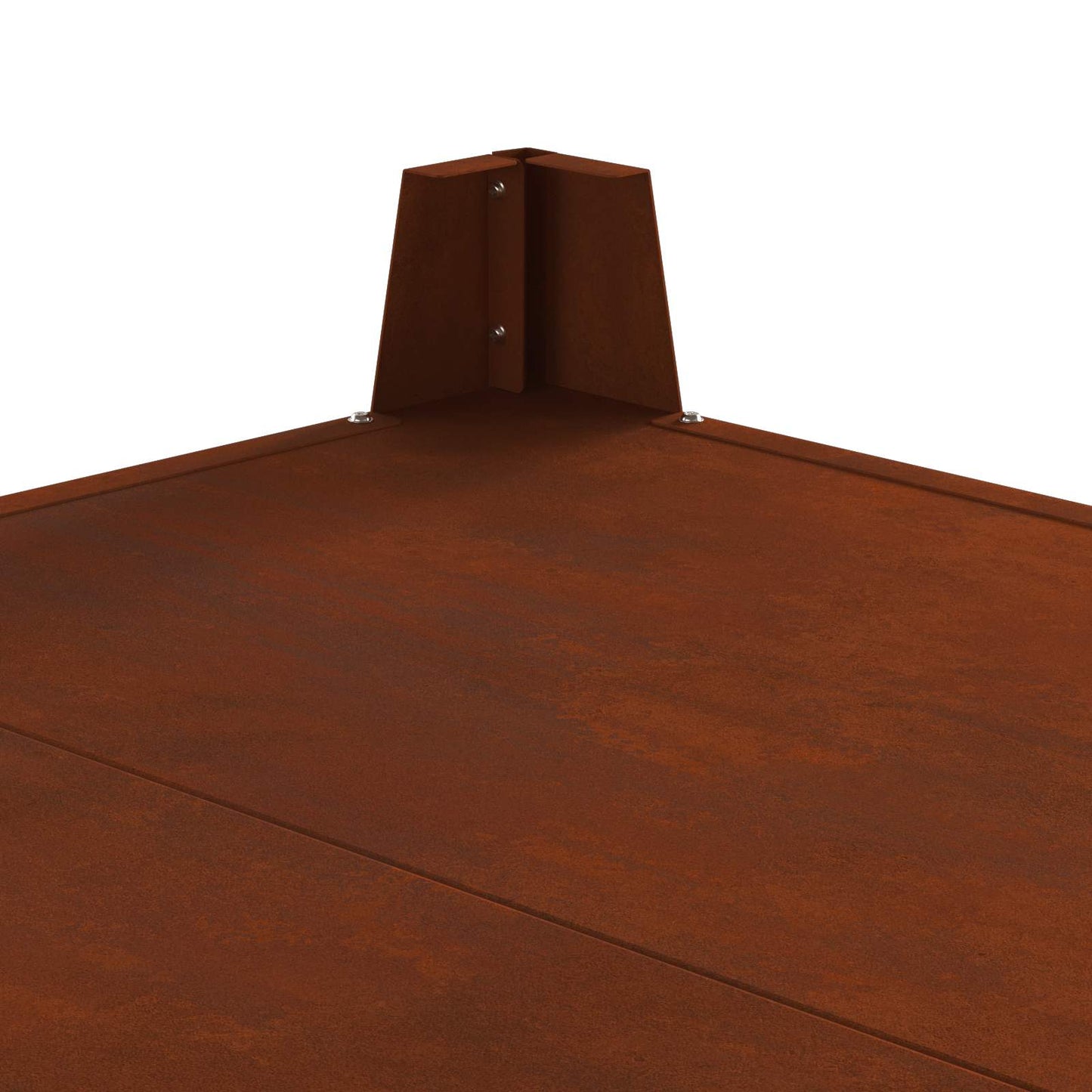 vidaXL Φωτιά Καφέ 80 x 80 x 43 εκ. Ατσάλι Σκληρυθέν στον Αέρα