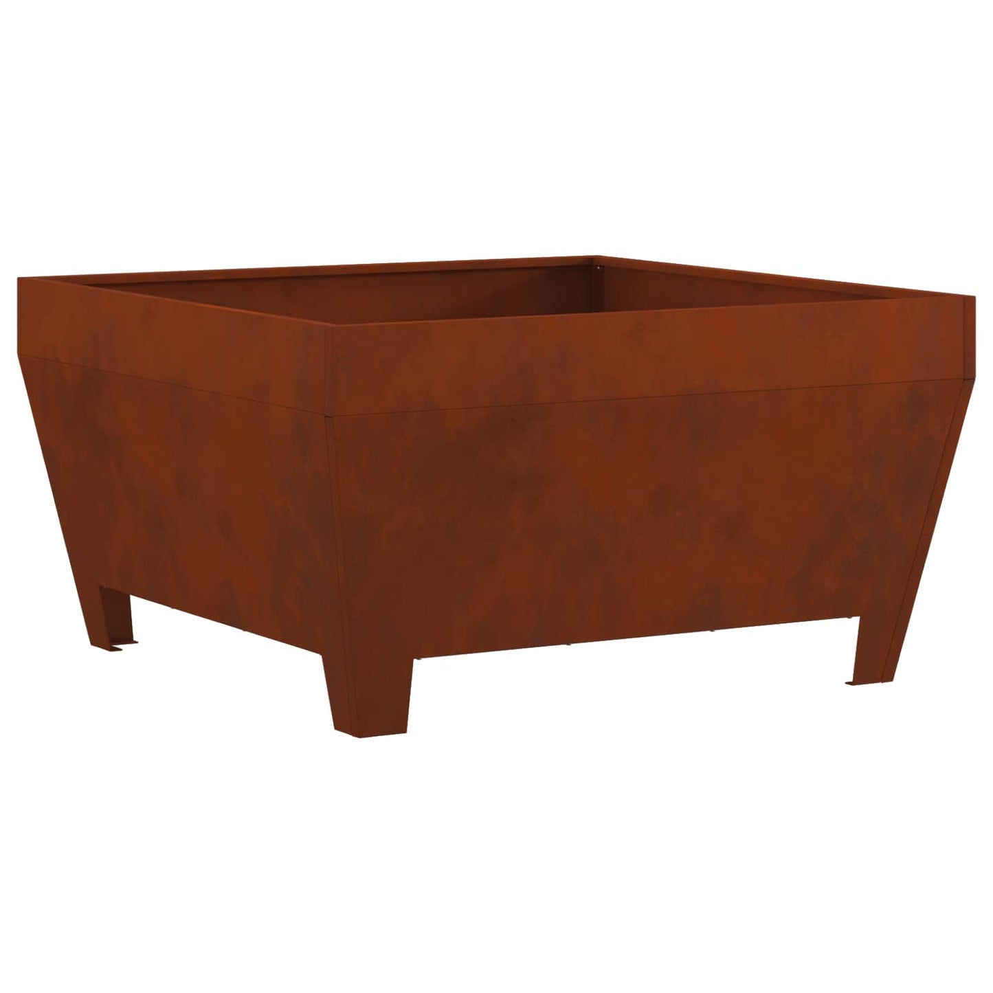 vidaXL Φωτιά Καφέ 80 x 80 x 43 εκ. Ατσάλι Σκληρυθέν στον Αέρα