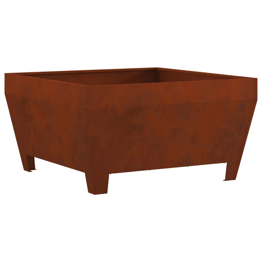 vidaXL Φωτιά Καφέ 80 x 80 x 43 εκ. Ατσάλι Σκληρυθέν στον Αέρα