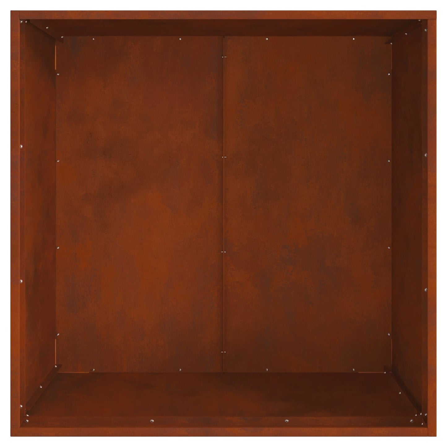 vidaXL Φωτιά Καφέ 80 x 80 x 43 εκ. Ατσάλι Σκληρυθέν στον Αέρα
