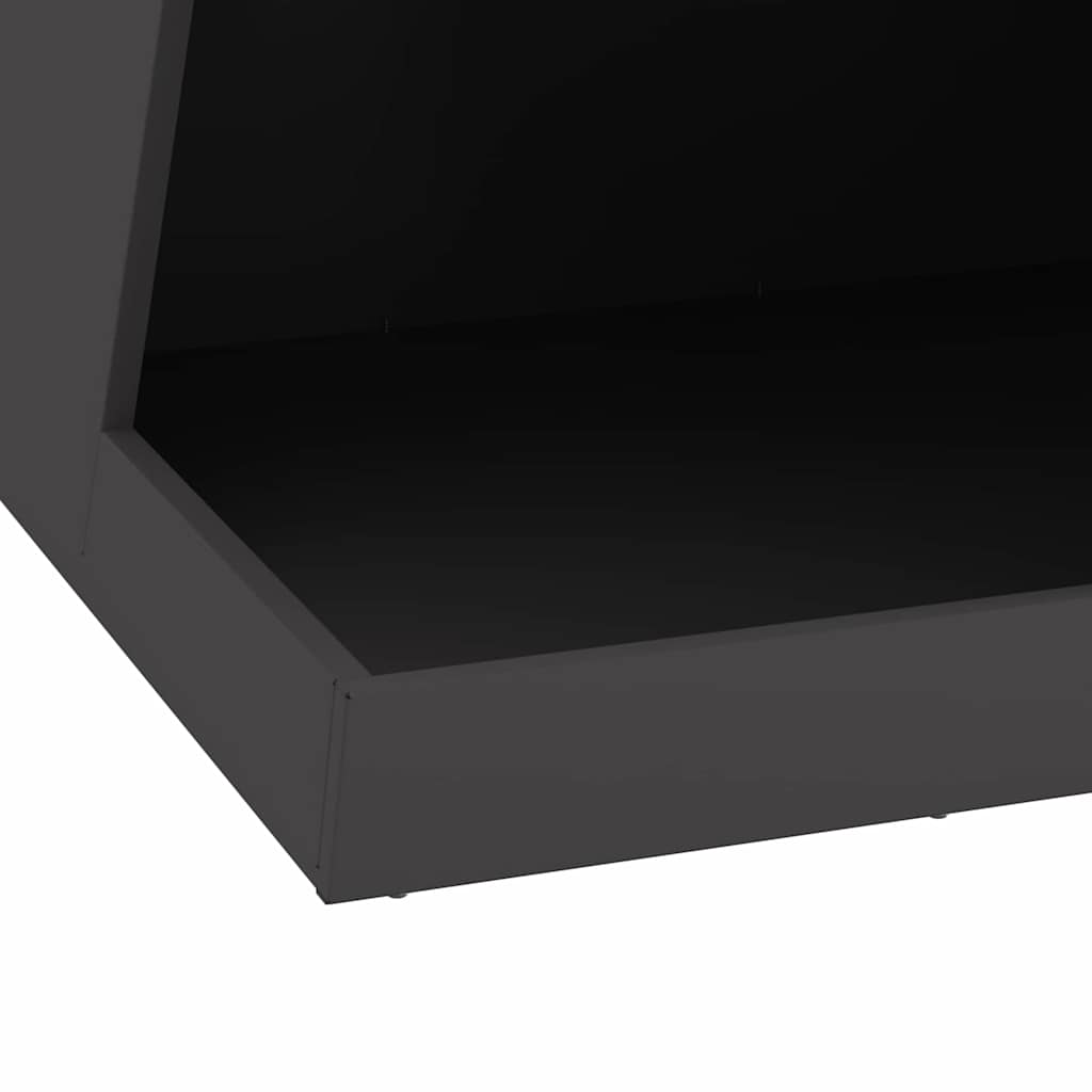 vidaXL Φωτιά Μαύρο 50 x 50 x 100 cm Ατσάλι
