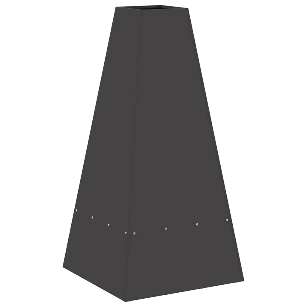 vidaXL Φωτιά Μαύρο 50 x 50 x 100 cm Ατσάλι