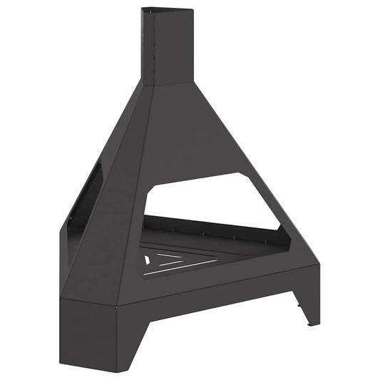 vidaXL Φωτιά Μαύρο 50 x 43 x 52 εκ. Ατσάλι