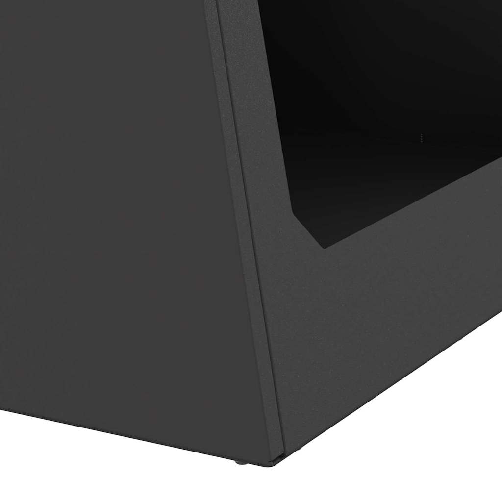 vidaXL Φωτιά Μαύρο 50 x 50 x 51 εκ. Ατσάλι