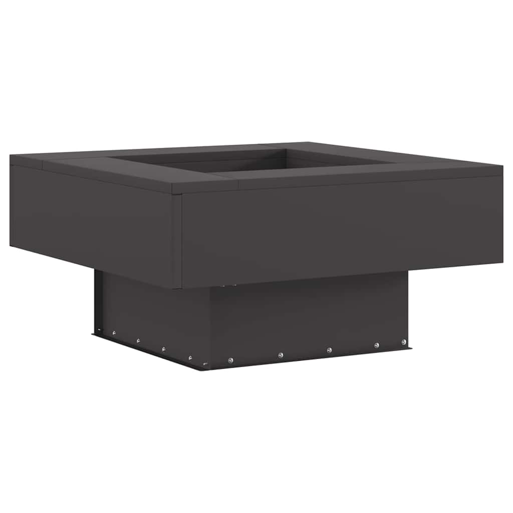 vidaXL Φωτιά σε μπολ Μαύρο 60 x 60 x 30 cm Ατσάλι Σκληρυθέν στον Αέρα