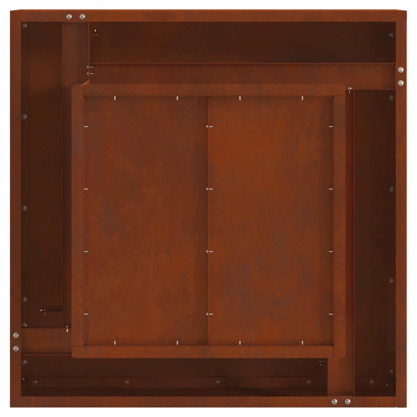vidaXL Φωτιά Καφέ 60 x 60 x 30 cm Ατσάλι Σκληρυθέν στον Αέρα