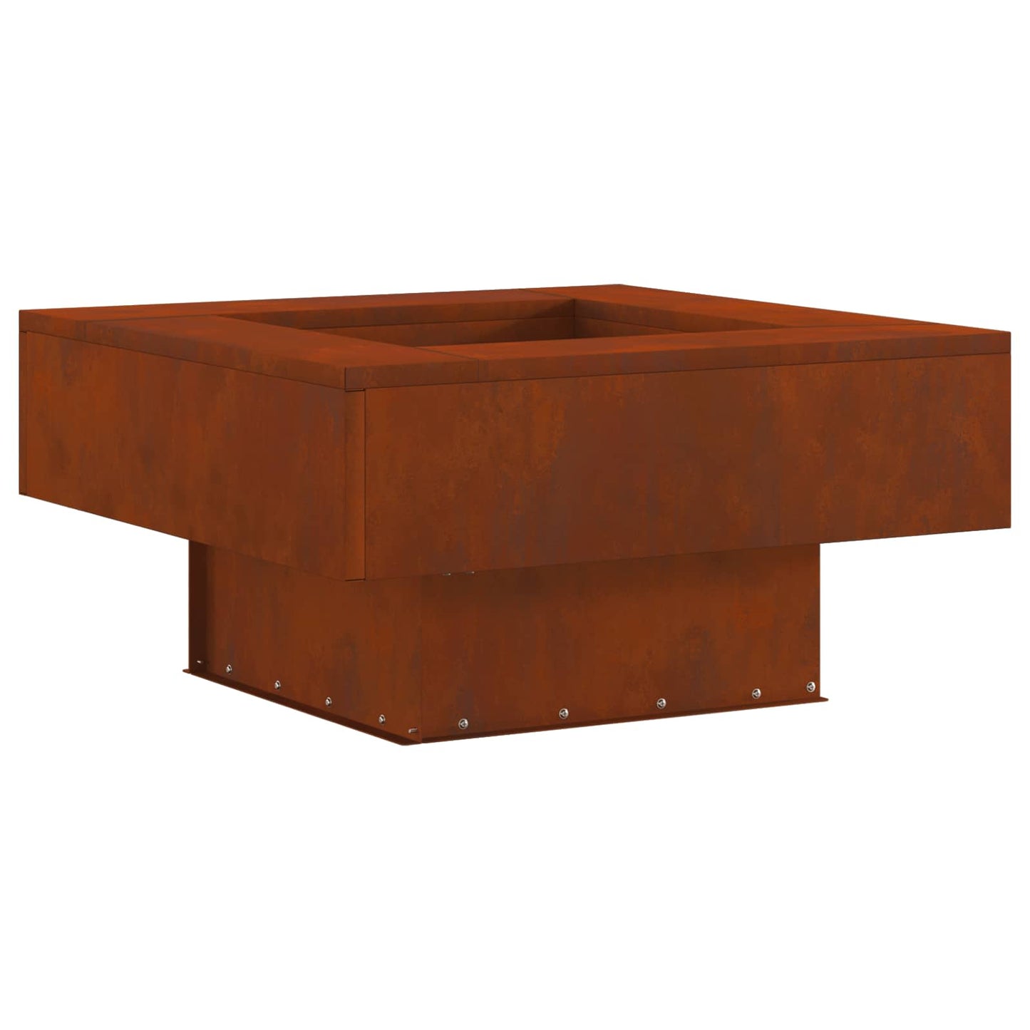 vidaXL Φωτιά Καφέ 80 x 80 x 40 cm Ατσάλι Σκληρυθέν στον Αέρα