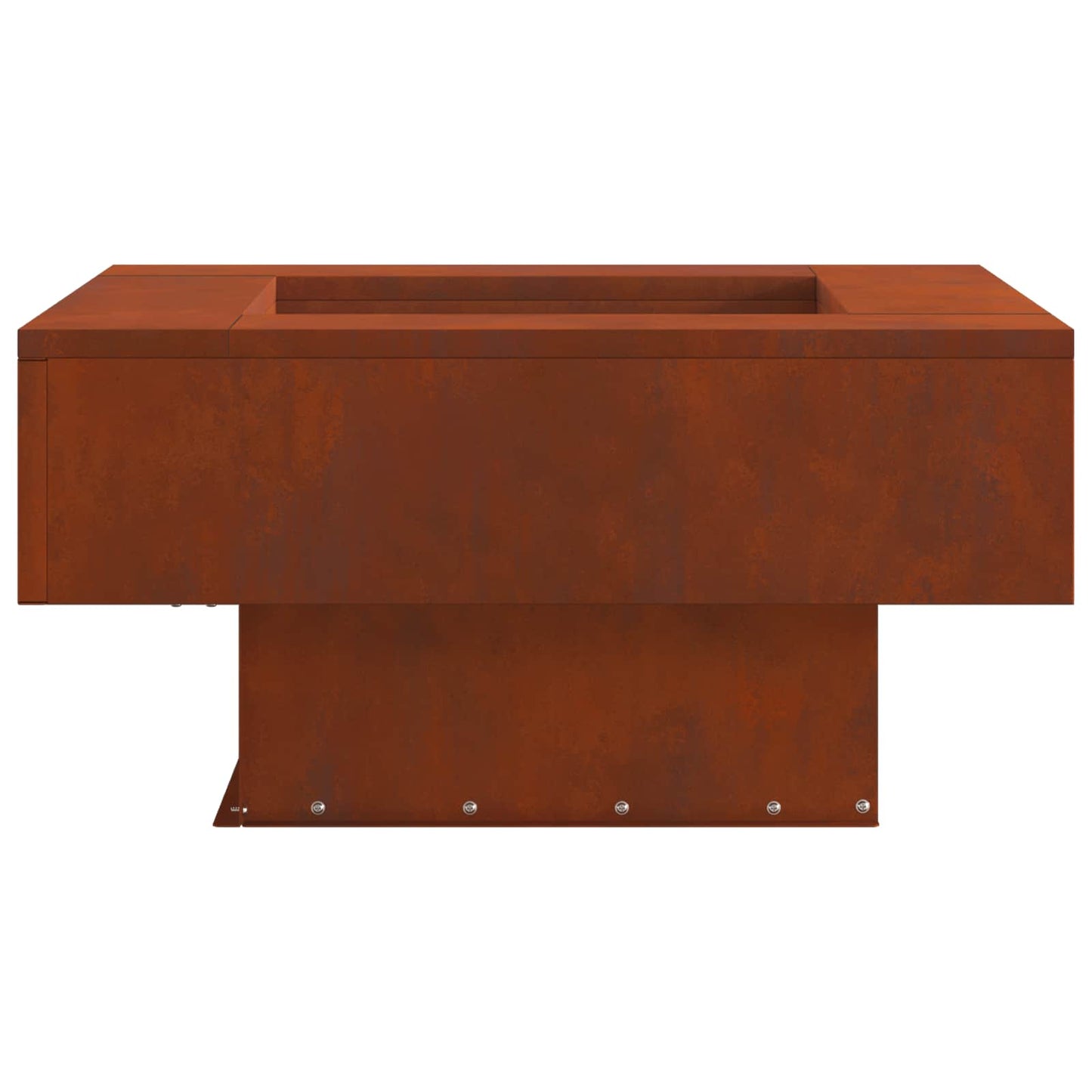 vidaXL Φωτιά Καφέ 80 x 80 x 40 cm Ατσάλι Σκληρυθέν στον Αέρα