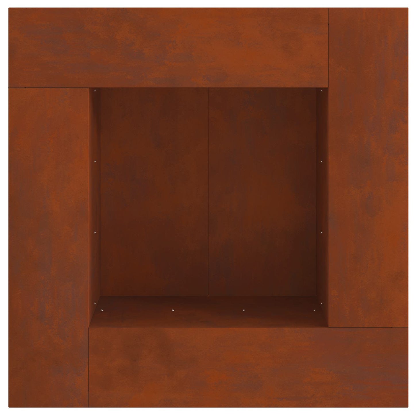vidaXL Φωτιά Καφέ 80 x 80 x 40 cm Ατσάλι Σκληρυθέν στον Αέρα